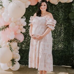 COPY - NOTHING FITS BUT Women’s Cotton Linen Kiko Pregnancy Maternity Dress